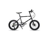 JNPGVTCD JNPGVTCDs 20 Inch Wheel Set Bicycle 9 Speed High Carbon Steel Hydraulic Disc Brake Broken Wind Frame Cycling Racing(Schwarz)