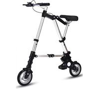 JNPGVTCD Lightweight Aluminum Folding 8 Inch Adjustable City for Men Women, Frame Outdoor Travel Comfortable Riding Experience
