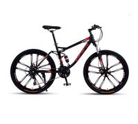 JNPGVTCD Mountain, 26-Inch Wheels, 24 Speed MTB with Disc Brakes, Full Suspension For Men And Women Over The Age Of 16