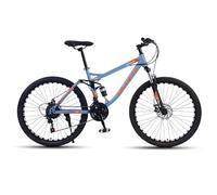 JNPGVTCD Mountain, 26-Inch Wheels, 24 Speed MTB with Disc Brakes, Full Suspension For Men And Women Over The Age Of 16