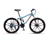 JNPGVTCD Mountain, 26-Inch Wheels, 24 Speed MTB with Disc Brakes, Full Suspension For Men And Women Over The Age Of 16
