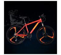 JNPGVTCD Mountain 26 Inch Wheels, 27 Speed High Carbon Steel Frame Trail Bicycle with Suspension Multiple Colors Double Disc Brake, Lightweight, 12 Constellations for Men Women Adu