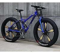 JNPGVTCD Mountain-Bicycles Sport,Mens All-Terrain Fat Tire Mountain, 21/24/27/30 Speed Drivetrain, 26-inch Wheels, 11CM Wide Tires,A,30