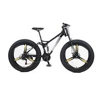 JNPGVTCD Mountain Gravel Bicycles Student Variable Speed Beach Snowmobile Wide Tires Fat Tires(Schwarz)
