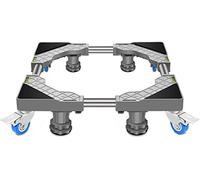 JNPGVTCD Stand Base Movable Trolley with 4 Locking Wheels Universal Refrigerator Holder stand 45-65cm Washer and Dryer Appliance Pedestal to Move Applian