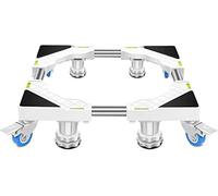 JNPGVTCD Stand Base Movable Trolley with 4 Locking Wheels Universal Refrigerator Holder stand 45-65cm Washer and Dryer Appliance Pedestal to Move Applian