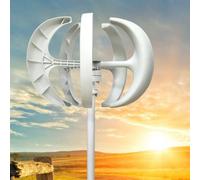 JNPGVTCD Wind turbines, 400W 600W 800W 1000W 1200W DC 12V 24V Lantern Vertical Kit Electricity Producer Equipment Home Power Energy Kit,12V-1000W