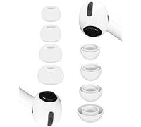 JNSA Ear Tips Replacement for AirPods Pro 2 / AirPodsPro 1,Air Pods Pro 2nd /1st Gen. Earbuds Caps Covers Earbuds Tips Ear Gel Silicone Eartips 4 Pairs XS/S/M/L 4 Size 4 Pairs, White4P