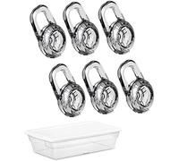 JNSA Medium Size 6 PCS Earbud Gel Eargel Eartips Ear Tip Ear Cap for Plantronics Headset, Fit for Plantronics M155 M165 M1100 M100 M70 M55 M28 M25 Explorer 80 Explorer 100 Explorer 500, Clear 6M