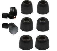JNSA Replacement Memory Foam Ear Tips Noise Canceling Foam Ear Tip Compatible with Sony WF-1000XM4 / Linkbuds S Earbud Headphones, [Fit in Case],L/M/S 3 Size 3 Pairs ,Black (Foam4XM4B3P)