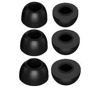 JNSA Replacement Memory Foam Ear Tips Noise Canceling Foam Eartips Ear Plug Ear Tip Gels Compatible with Soundcore Sport X10 /Liberty 3 Pro/Life P3i, [Fit in Case],3 Pairs,for Sound core,Black
