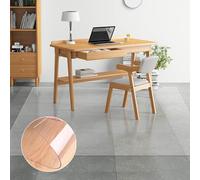JNTFNE 0.06 Thick Floor Mat For Living Room 7x9 5x8 4x6 3x5ft Area Rug Dining Clear Office Chair Carpet PVC Waterproof Runners Hardwood Protector Easy Clean(6.9x11ft)