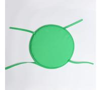 JNTFNE 2 Pack Round Dining Chair Cushion 30/38cm Garden Patio Home Seat Cushion with Ties,Indoor Outdoor Chair Seat Cushion Round Bar Stool Pad (Green,38cm)