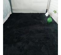 JNTFNE 30 Pieces Plush Foam Floor Tiles,Foam Puzzle Play Mats,12 Inch Interlocking Carpet Tiles for Floor,0.23 and 0.39 Inch Thick(Size:0.23 inch,Color:Black)