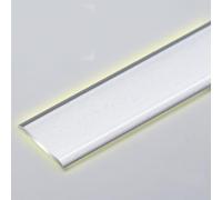 JNTFNE 90cm Floor Gap Connecting Strip Self Adhesive Flooring Transition Strip Cuttable Floor Divider Strip Wood to Tile Waterproof Edging Trim Strip(Silver,15mm)