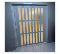 JNTFNE Customizable Accordion Door 210 220 240 230 Inches Long, White Folding Pvc Plastic Internal Doors Sliding Concertina, Home Room Divider Doors(H 220cm,W 160cm)