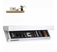 JNTFNE Floating Shelf with Secret Compartment - Wall Storage Solution for Living Room Bedroom Office Hidden Design Stylish Decor Space-Saving nizer