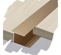 JNTFNE Floor Transition Strip Aluminum Transition Strips for Doorway, Wood to Floor Edging Trim Strip 36" Flooring Transitions, Gap Covering Joining Strips 1/2" 3/5" Height (Color : Titanium Gold, Si