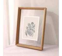JNTFNE Leaf Specimen Photo Frame,Double Sided Transparent Photo Frame,Wooden Double Sided Photo Frame,Wear Resistant,Dust Proof,Suitable For Bedroom Office Postcards Specimens Display