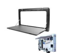 JNTFNE RV Folding Table Wall Mounted Fold Down Desk for Small Saving Spaces - Lockable Foldable Picnic Table for Caravans RVs