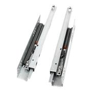 JNTFNE Side-mounted ball bearing drawer slides 1Pair/ Lot Rebound Press To Release Push Open Under Mount Drawer Slide Rail Runner(12inches 300MM)
