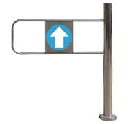 JNTFNE Stainless Steel Securi Gate - One-Way Entry Portal Automatic Cng Access Door for Government Buildings Blue 100x97CM & Safe Design