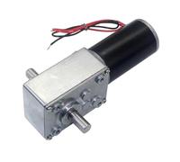 JNURGWLYH 12V/24V DC Dual Shaft Worm Gear Motor A5840-31ZY High Speed Right Angle Gearbox Reducer(Motor bracket,40R-24V)