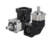 JNURGWLYH 1pcs 90 Degree Reducer Helical Gear Right Angled Planetary Gearbox for Nema 17 23 Stepper Motor 40-130mm Servo Motor(PLMG060 14mm Input,Speed Ratio 20 to 1)