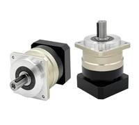 JNURGWLYH 1pcs Helical Gear Reducer Gearbox for Nema 17 23 Stepper Motor Speed Reducer for 40-180mmFlange Servo Motor(PLM090 16mm Input,Speed Ratio 7 to 1)