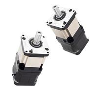 JNURGWLYH 1pcs Ratio 5-100 42mm Nema17 Square Flange Reducer Step Motor DC Speed Regulation Set Precision Planetary Gear Box Motor(Reduction Ratio 100,42x34mm)