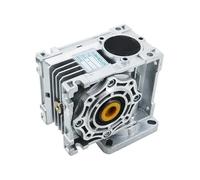 JNURGWLYH NMRV040 rv040 86mm Worm Gear Reducer Reduction Ratio 5:1 to 100:1 Input 14mm Shaft for nema 24 80mm 90mm Stepper Motor(RATIO80-FOR NEMA34)