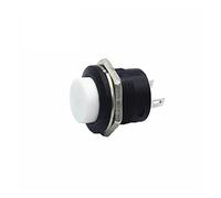 JNURGWLYH Replacement Parts Micro Switch 100PCS R13-507 SPST NO Red Black White Yellow Green Blue Round Cap Push Button Switch AC 6A/125V 3A/250V 6color(1)