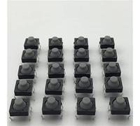 JNURGWLYH Replacement Parts Power Switch Button 20pcs/lot 8x8x5MM 4PIN G77 Conductive Silicone Soundless Tactile Tact Push Button Micro Switch Self-Reset
