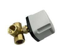 JNVFTCUX DN20 3 Way Brass IP65 Waterproof Motorized Ball Valve 3-Wire 2 Control T Type AC220V DC12V DC24V Electric(12VDC-T TYPE)