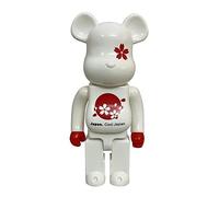 JNVHFGT Figurines,28cm/11in Violent Bear Building Blocks Bear 400% Handmade Figurine Decoration A Collector's Item for Toy Lovers Children's Birthday Gift(White)