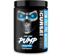 JNX The Curse! Pump - Stim-Free Pre-Workout | Blue Raspberry 40 Serves | Caffeine-Free Pump Pre Workout, Non-Stim Nitric Oxide Preworkout for Men & Women (572 g, Blue Raspberry)