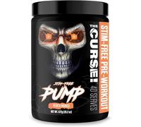 JNX The Curse! Pump - Stim-Free Pre-Workout | Blue Raspberry 40 Serves | Caffeine-Free Pump Pre Workout, Non-Stim Nitric Oxide Preworkout for Men & Women (572 g, Peach Mango)