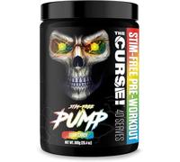 JNX The Curse! Pump - Stim-Free Pre-Workout | Blue Raspberry 40 Serves | Caffeine-Free Pump Pre Workout, Non-Stim Nitric Oxide Preworkout for Men & Women (572 g, Sour Candy)