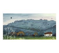 Jo Grundy Cottage By Misty Hill Poster Jo Grundy Multicolor