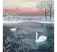 Jo Grundy WDC95484 "Winter Serenity" Canvas Print, Cotton, Multi-Colour, 3.20 x 40.00 x 40.00 cm