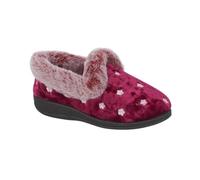 Jo & Joe Delilah Womens Heather Full Slipper - Size 4 UK - Pink