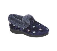 Jo & Joe Delilah Womens Navy Full Slipper - Size 6 UK - Blue