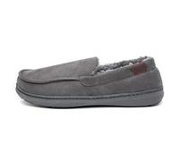 Jo & Joe Drysdale Mens Grey Moccasin Slipper - Size 7 UK - Grey