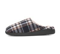 Jo & Joe Falkirk Mens Navy Tartan Mule Slipper - Size 9 UK - Blue