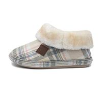 Jo & Joe Glenroyal Womens Oatmeal Tartan Bootie - Size 8 UK - Beige
