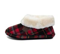 Jo & Joe Glenroyal Womens Red Tartan Bootie - Size 5 UK - Red