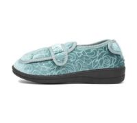 Jo & Joe Grace Womens Teal Wider Fitting Slipper - Size 6 UK - Blue