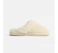 Jo & Joe HELGA Womens Mule Faux Fur Slippers Cream - UK 7
