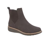 Jo & Joe Ladies Chelsea Ankle Boots - Lightweight Pull-on with Side Gusset & Wedge Sole Sizes 4-8 (Brown, UK Footwear Size System, Adult, Women, Numeric, Medium, 6)