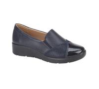 Jo & Joe Ladies Stylish Wedge Comfort Shoe with Twin Zips & Delicate Diamante Trims Sizes 4-8